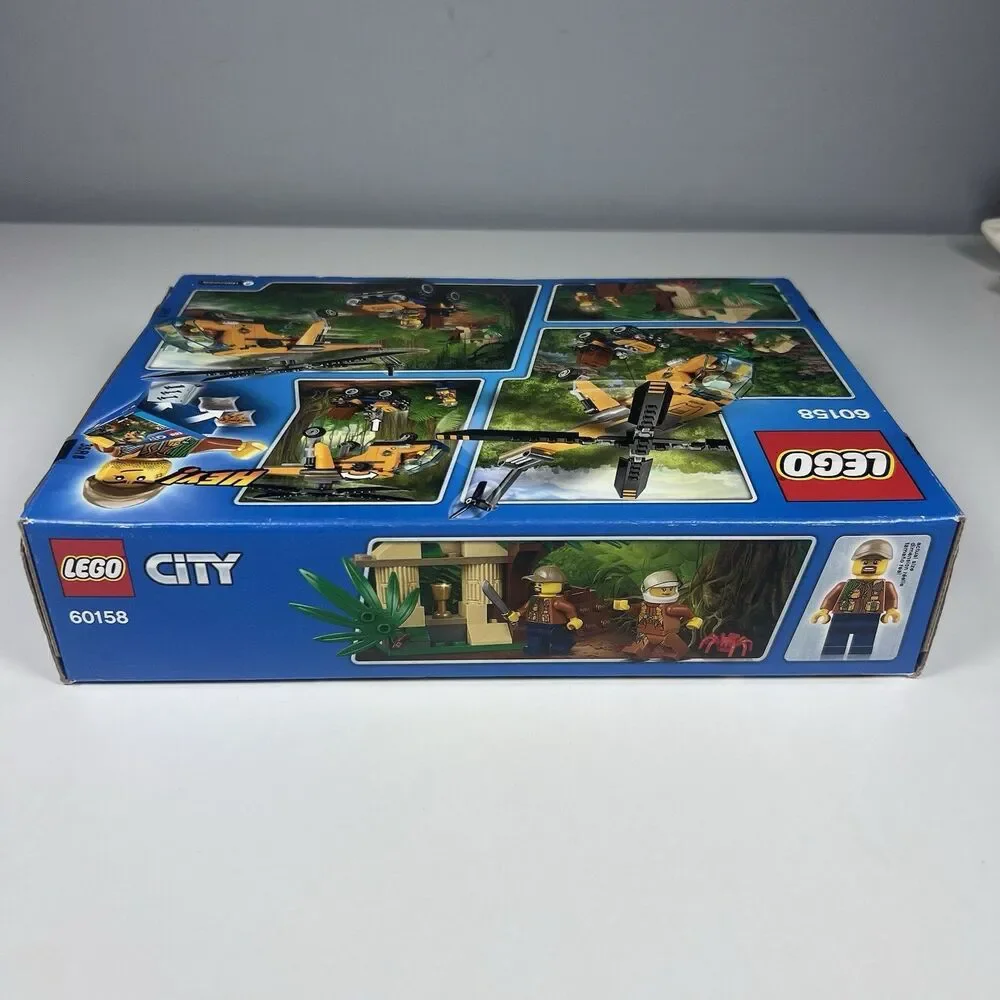 LEGO City Jungle Cargo Helicopter 60158 Multicolor 201 Pcs Bldg Toy Set New!